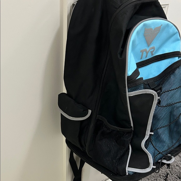 TYR Aqua and Black Backpack - Picture 3 of 6